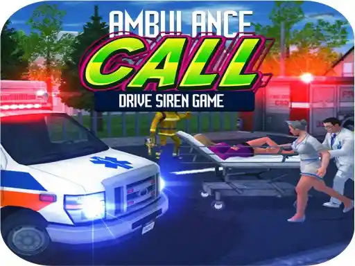 Game: Juego de conducir ambulancias con sirena en llamada.
