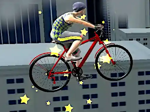 Game: Acrobacias en bicicleta en el techo.