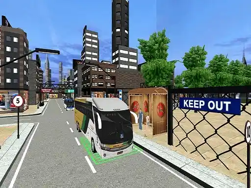 Game: Conductor de autobús de la ciudad manejando estacionamiento de autobús 2021.