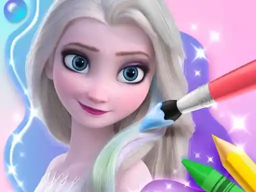 Game: Libro de colorear para Elsa