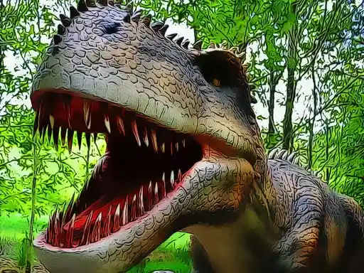 Game: Dinosaurs Scary Teeth Puzzle