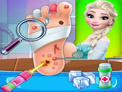 Game: Clínica de Podología de Elsa - Hospital de Cirugía Congelada