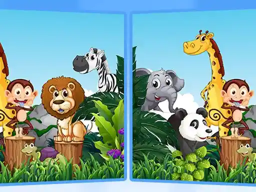 Game: Find Seven Differences  Animals