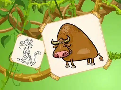Game: Animales divertidos para colorear