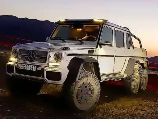 Game: Vehículos alemanes 4x4 rompecabezas