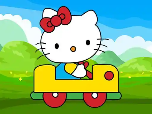 Game: Rompecabezas del coche de Hello Kitty