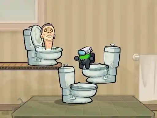 Game: Salto del impostor Skibidi Baño