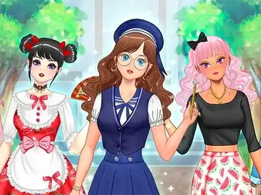 Game: Vestir a la maestra kawaii de la escuela secundaria.