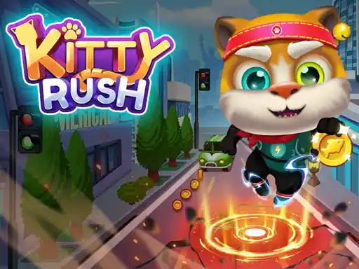 Game: Kitty Rush = Carrera de gatitos