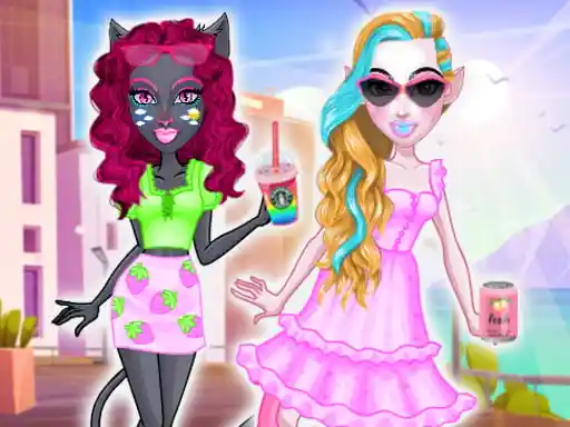 Vacaciones de verano de las chicas monstruo