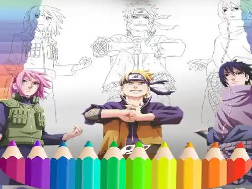 Game: Naruto Shippuden Coloring Book draw Book Ninja