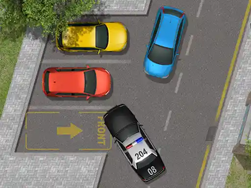 Game: Estaciona el coche de policía.