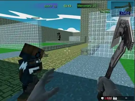 Game: Pixel Fps SWAT Comando de combate en bloque