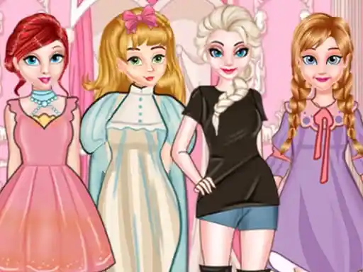 Game: Estilo de vestir de muñeca de papel de princesa