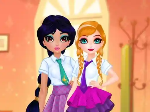 Game: Princesas Mejores Amigas se apresuran a la escuela.