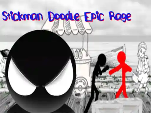 Stickman Doodle Épico Furia