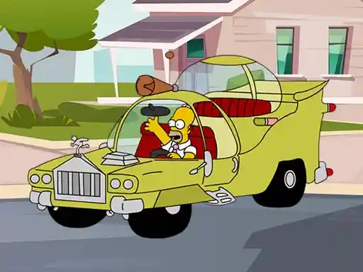 Game: Los Simpsons Coche Rompecabezas