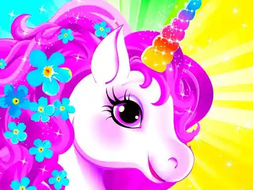 Game: Vestir a las chicas con trajes de unicornio.