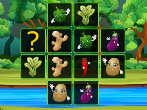Game: Vegetable Cards Match