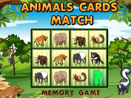 Game: Empareja las cartas de animales