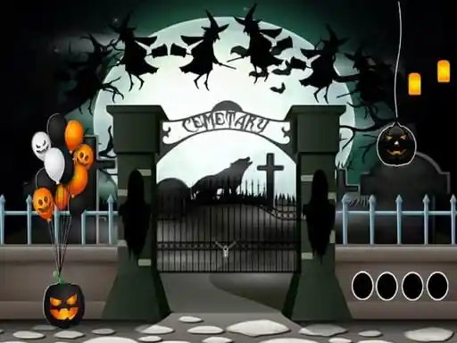 Game: Escape del cementerio de Halloween 2