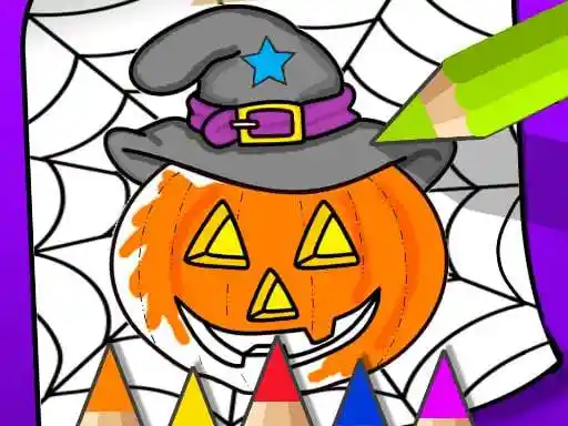 Game: Halloween Coloring Book Game