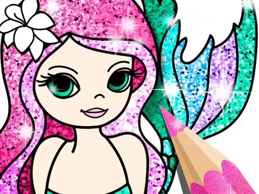 Game: Mermaid Coloring Book Glitter