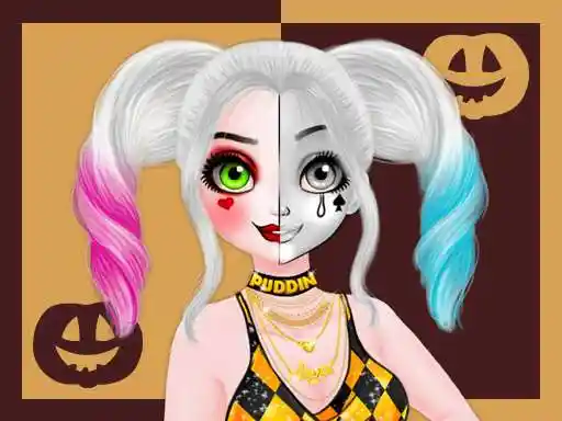 Game: Maquillaje de Halloween de princesa mitad rostro Tutorial