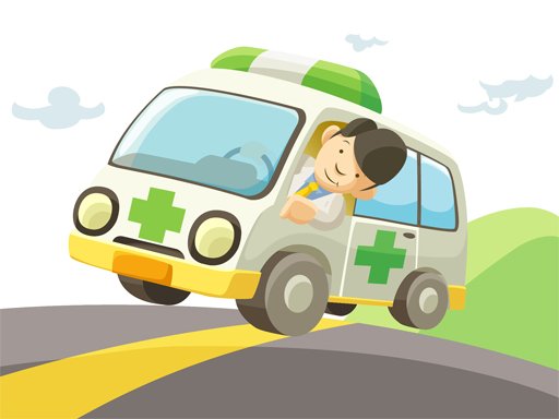 Play: Cartoon Ambulance Slide Img