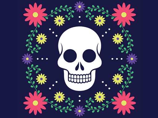 Play: Colorful Skull Jigsaw Img