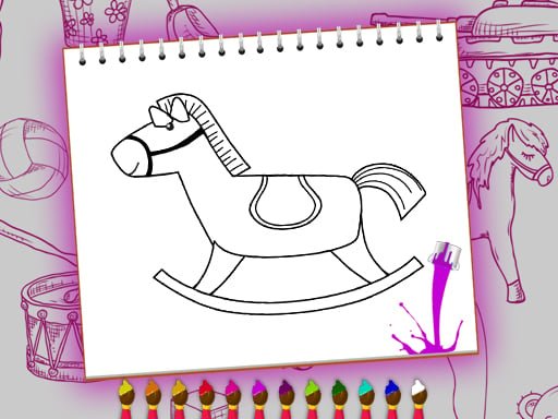 Play: Coloring Book Toy Shop Img