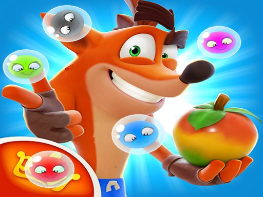 Play: Crash Bandicoot And Frog Super Shooter Bubbles Img