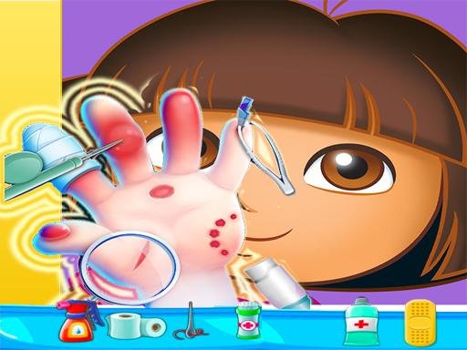 Play: Dora Hand Doctor Fun Games for Girls Online Img