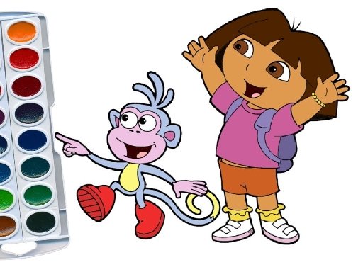 Play: Dora The Explorer Coloring Book Img