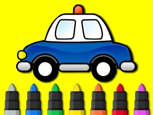 Play: Easy to Paint Police Car Img