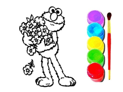 Play: Elmo Coloring Book Img