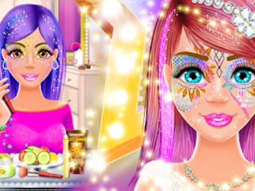 Play: Face Paint Salon Glitter Makeup Party Games Img