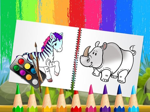 Play: Funny Animals Coloring Book Img