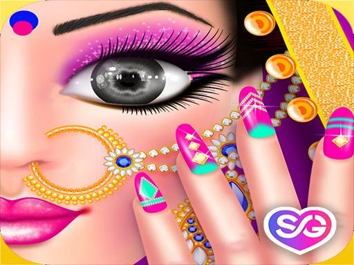 Play: Gopi Doll  Fashion Nail Art Salon Img