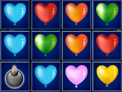 Play: Heart Balloons Block Collapse Img