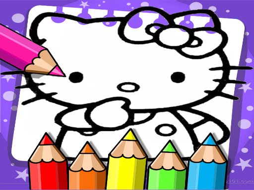 Play: Hello Kitty Coloring Book Img