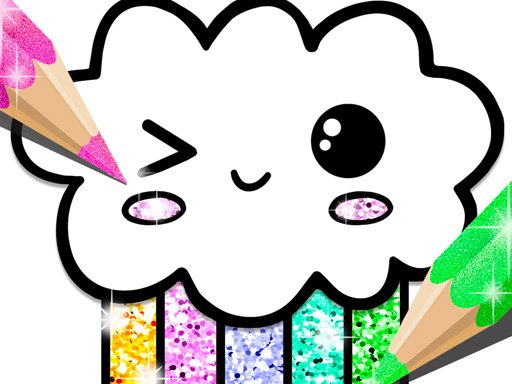 Play: Kawaii Coloring Book Glitter Img