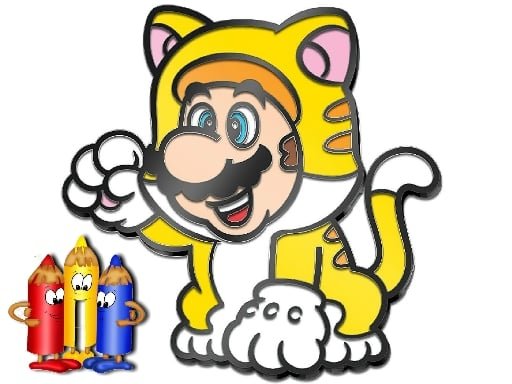 Play: Mario Rush Coloring Book Img