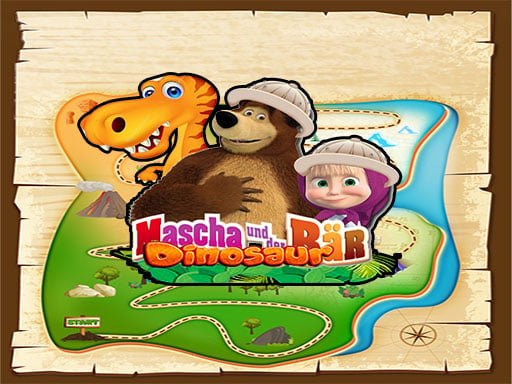 Play: Masha and The Bear dinosaur Img