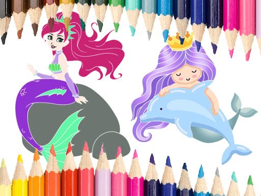 Play: Mermaid Coloring Book Img