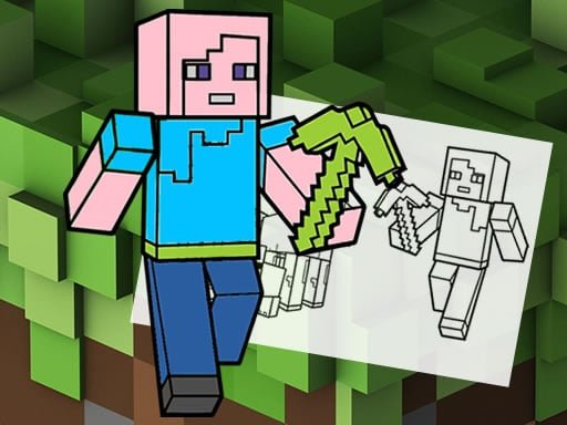 Play: Minecraft Fun Coloring Book Img