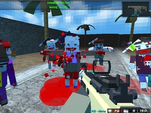 Play: Pixel blocky Combat The SandStorm Img