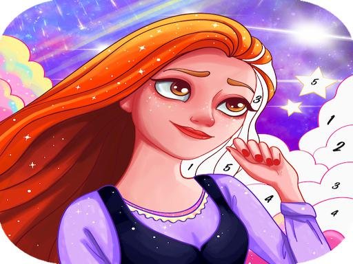 Play: Princess coloring game for girls  Paint Color Boo Img