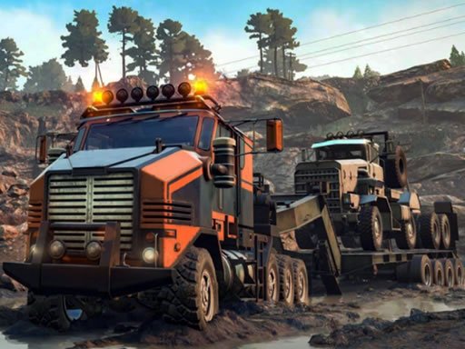 Play: Trucks in Mud Jigsaw Img