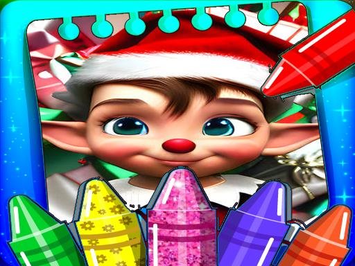 Play: Christmas Elves Coloring Game Img